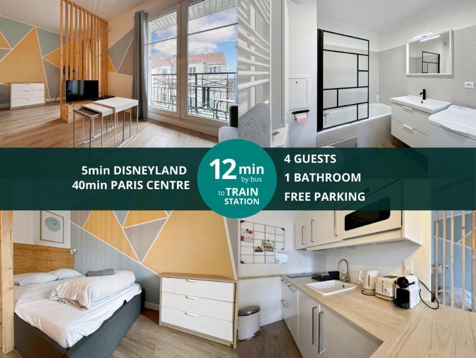 Le Delta Bailly - Appartement Pour 4 Personnes Disneyland Paris Εξωτερικό φωτογραφία
